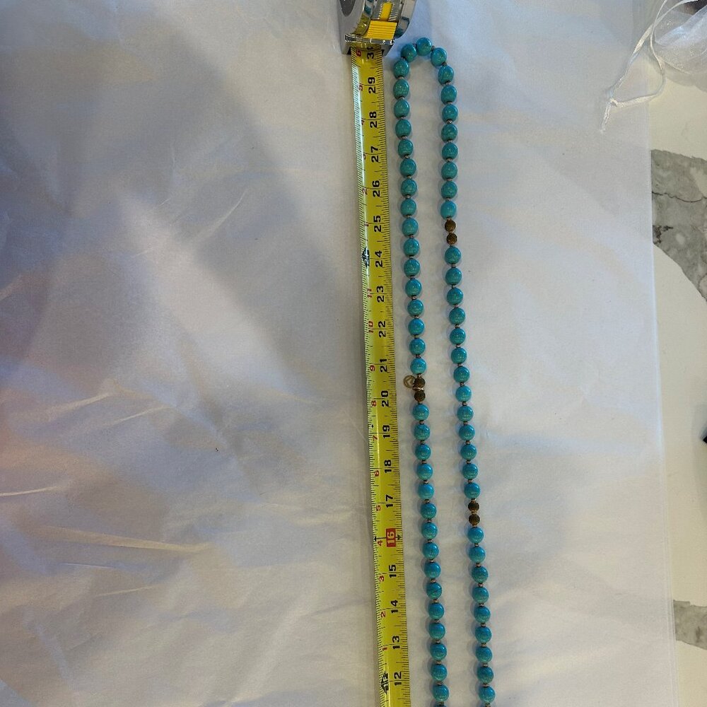 Ladies 30" Turquoise-colored Luisa Spagnoli Necklace